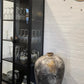 Herman - Vitrine en métal noir/verre 80 x 40 x 180 cm