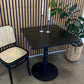 Amber - Table de café 70 x 70 cm - Noir/Noir