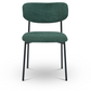 Chaise de salle à manger Lucinda - Tissu vert