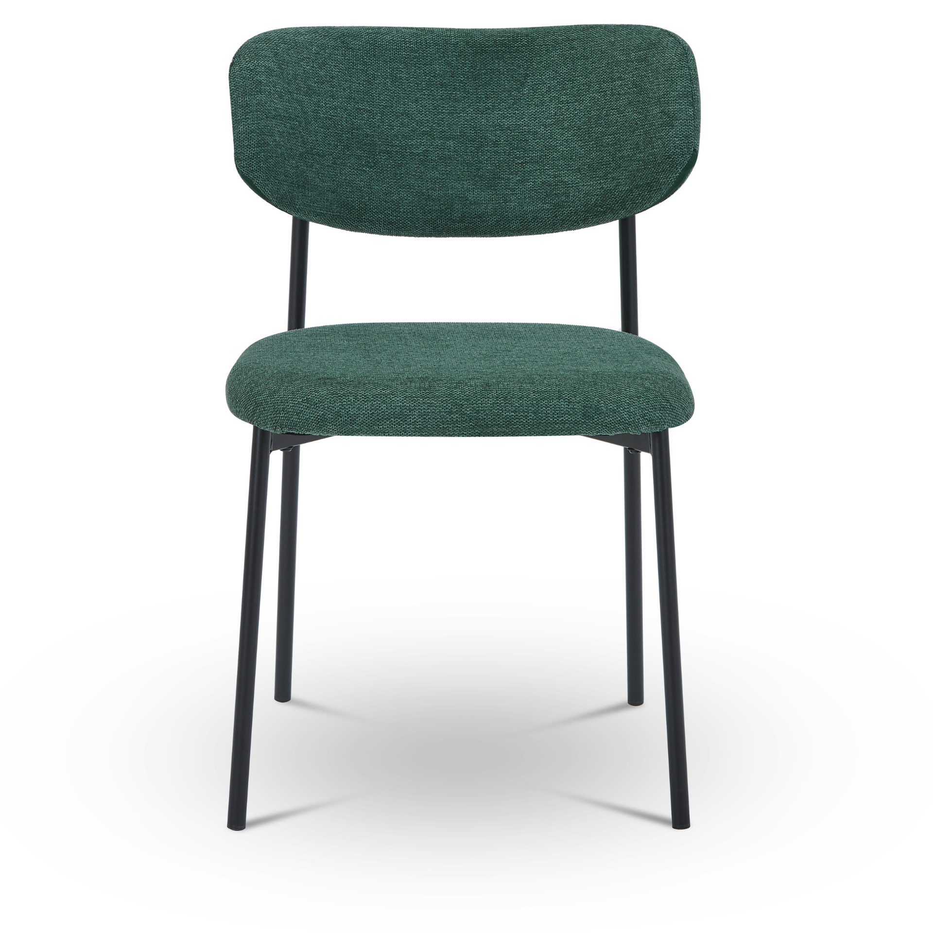Chaise de salle à manger Lucinda - Tissu vert