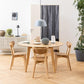 Rickie - Chaise de salle à manger en bois avec placage de chêne