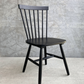 Holly - Chaise de salle à manger en bois noir