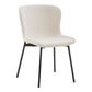 Adena Chaise de salle à manger - Bouclé blanc