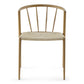 Bella - Chaise de salle à manger design œuf avec assise tressée