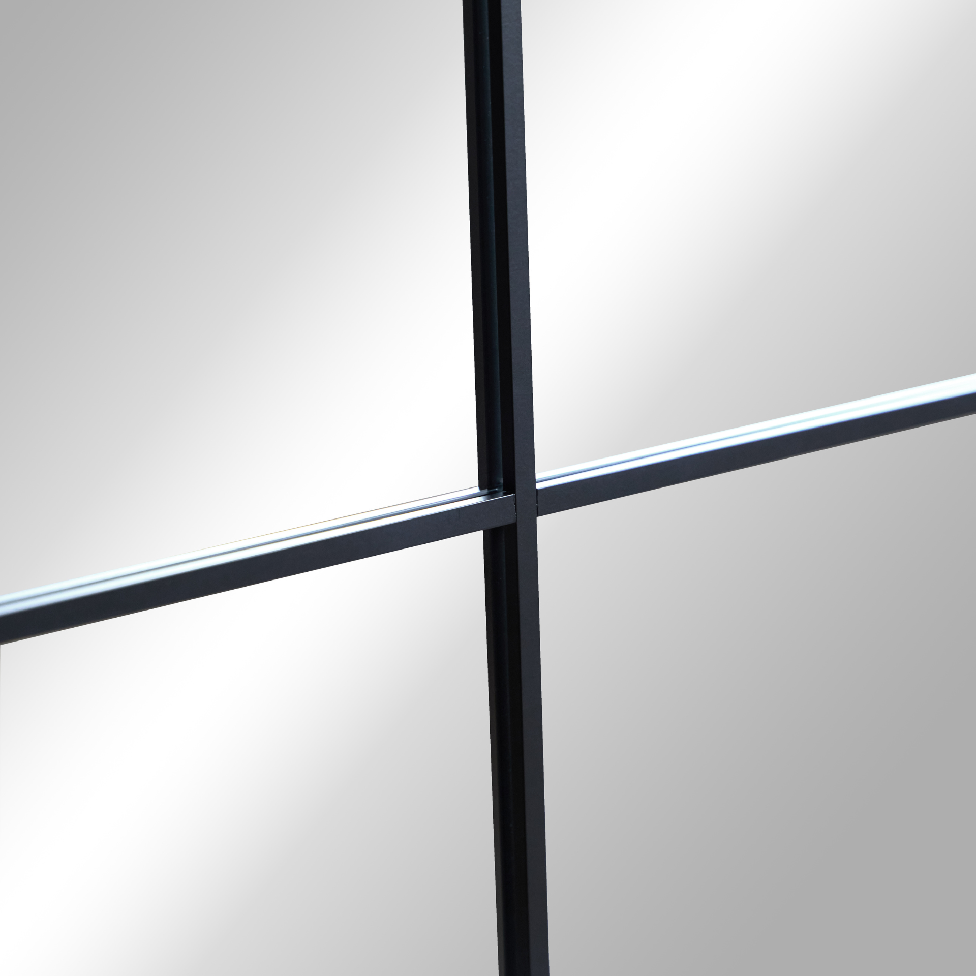 Sandra - miroir New Yorker avec arche noir 115x65 cm