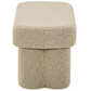 Linea banc beige bouclé 100x42x44 cm