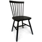 Holly - Chaise de salle à manger en bois noir