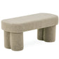 Linea banc beige bouclé 100x42x44 cm