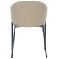 Carolina spisebordsstol i beige boucle