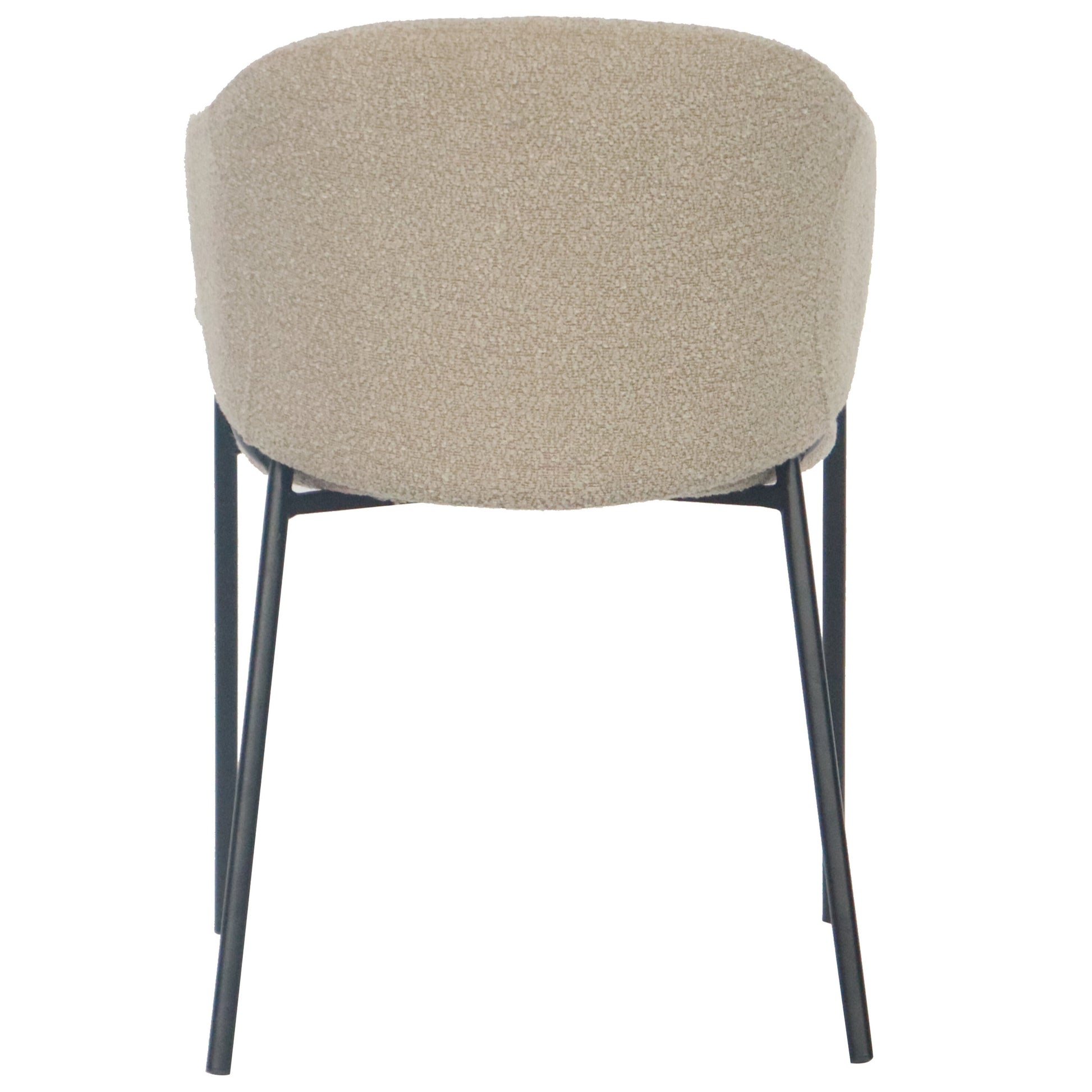 Carolina spisebordsstol i beige boucle