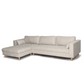 Canapé - Chaise longue réversible beige droite et gauche L:290 x P:96 x H:80 cm