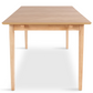 Megan - Table à manger en placage de chêne 200/300 x 90 cm (inclut 2 rallonges)