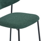 Chaise de salle à manger Lucinda - Tissu vert