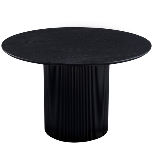 Carisma - Table de salle à manger ronde noire Ø120 cm