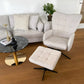 Alfred - Fauteuil inclinable avec repose-pieds - Beige