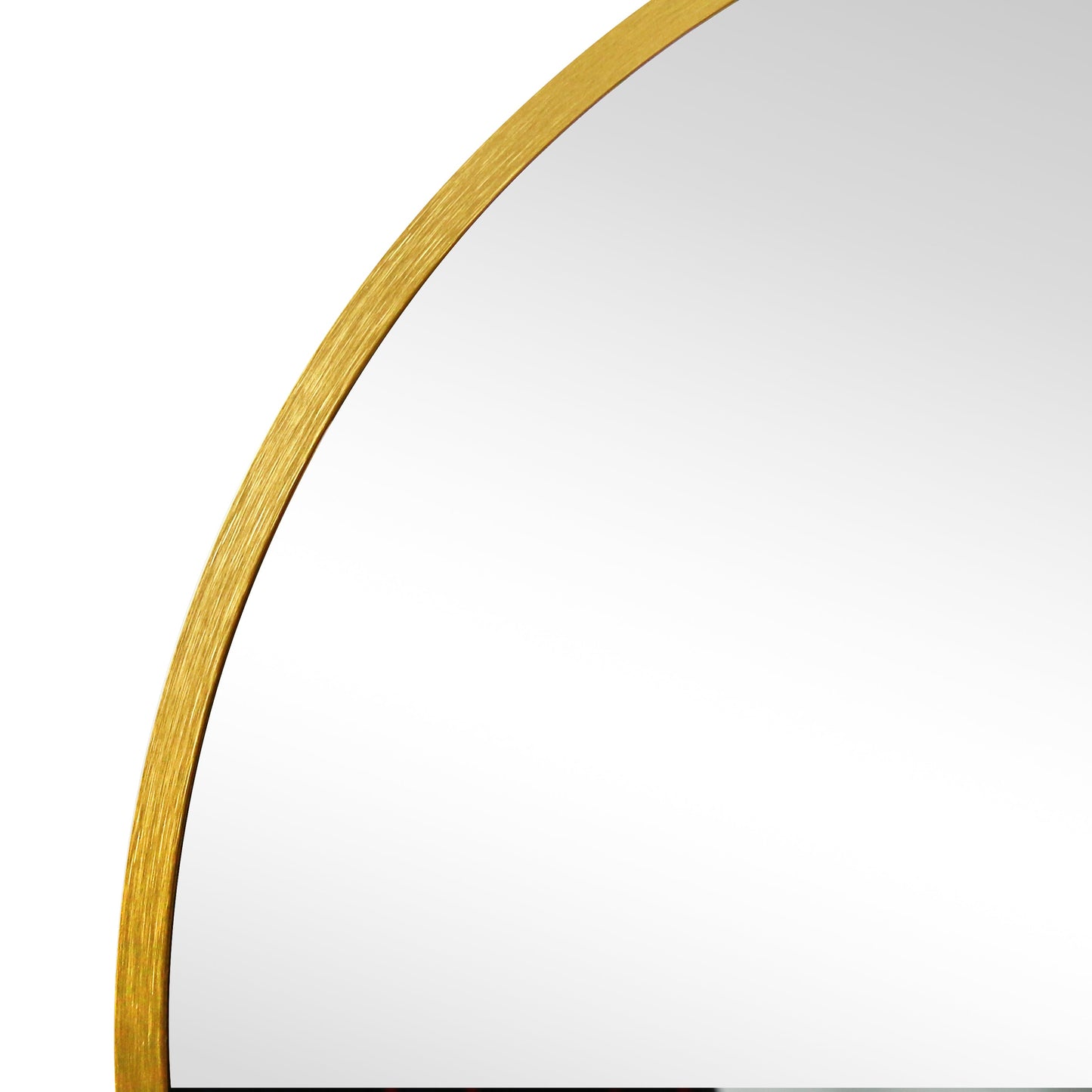 Miroir rond avec cadre en laiton/doré Ø70 cm