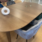 Liam - Table de salle à manger en chêne fumé avec rallonge 120/160/200 cm - Comprend 2 rallonges