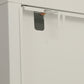 Herman - Vitrine en métal blanc/verre 170 x 40 x 85 cm