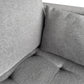 Brandy - Canapé d'angle réversible convertible gris L:290 x P:96 x H:80 cm