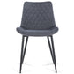 Elisa - Chaise de salle à manger en velours gris