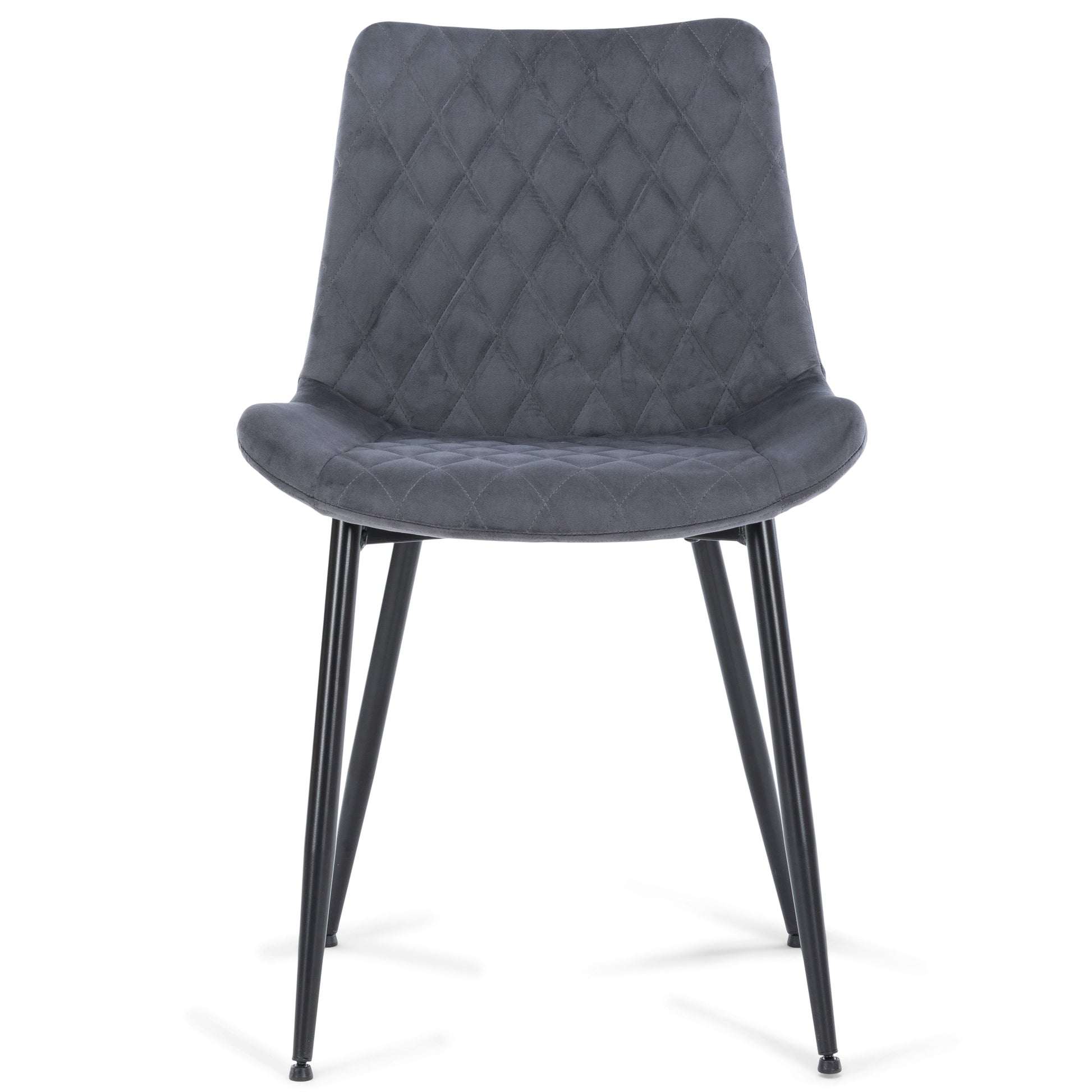 Elisa - Chaise de salle à manger en velours gris