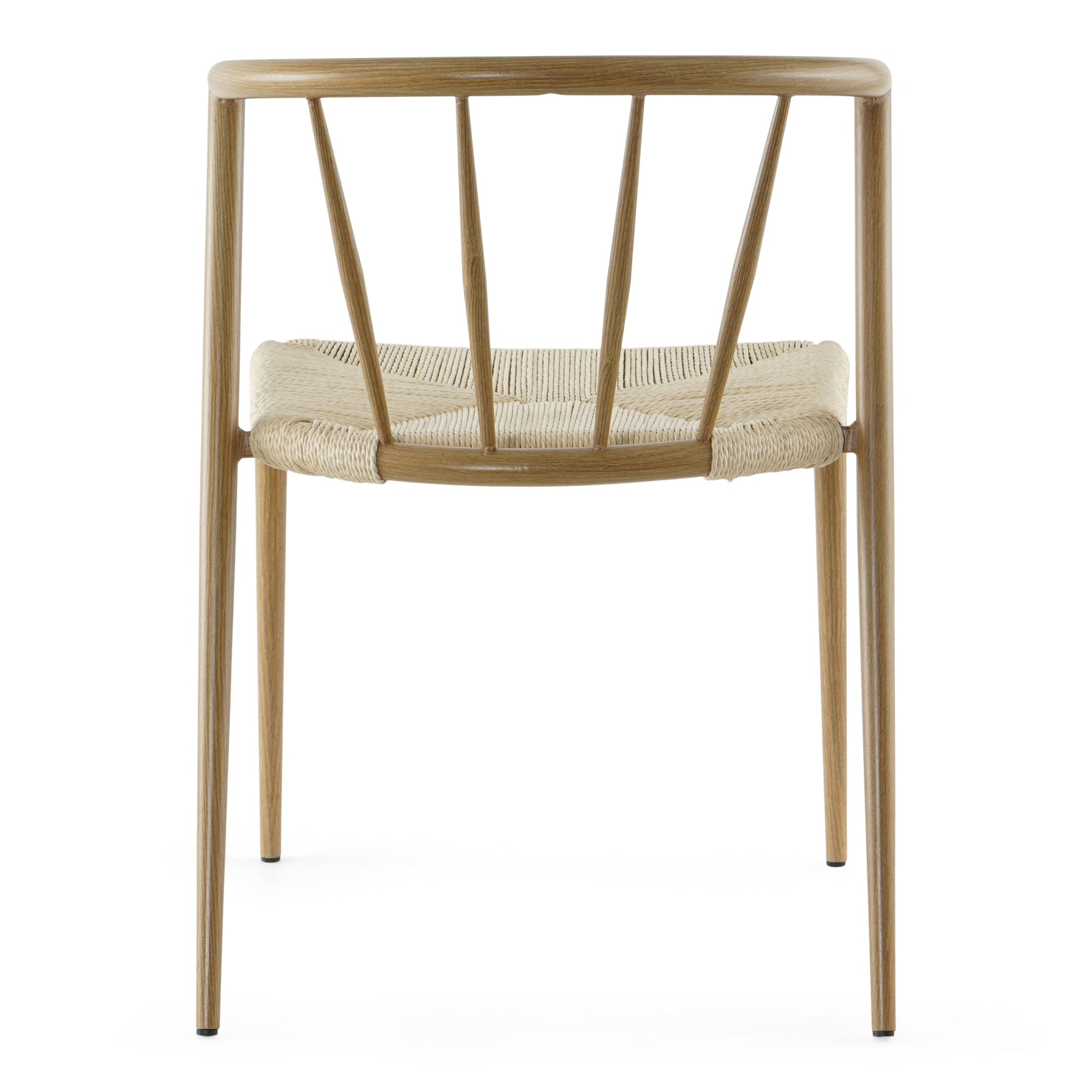 Bella - Chaise de salle à manger design œuf avec assise tressée