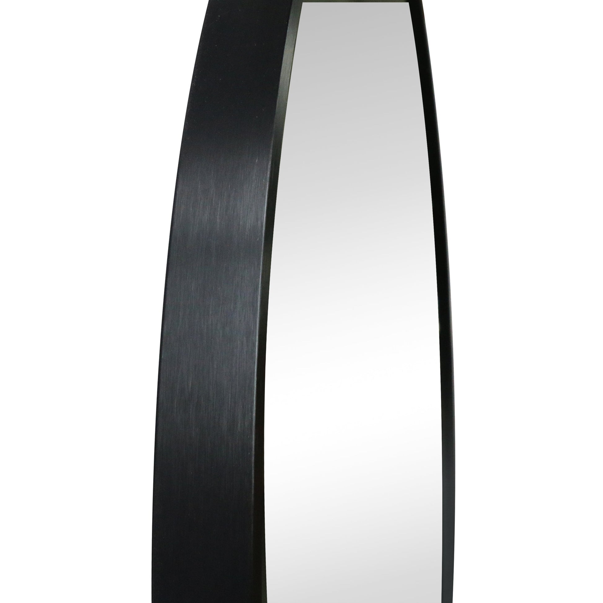 Miroir rond avec cadre noir Ø70 cm