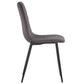 Line - Chaise de salle à manger Velours gris
