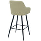 Carlo - Tabouret beige avec accoudoirs 65 cm