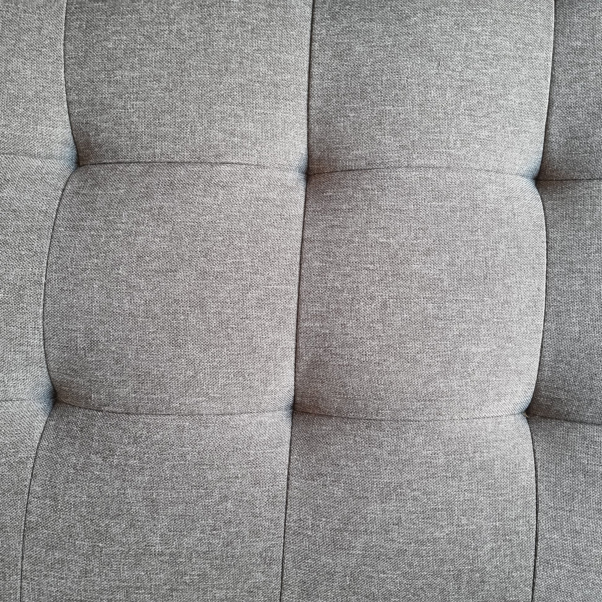 Lulu - Canapé d'angle réversible gris côté droit ou gauche L:215 x P:82 x H:78 cm