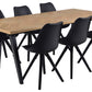 Madelina - Table 200/290 x 90 cm en contreplaqué de chêne laqué