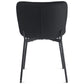 Adena - Chaise de salle à manger en velours noir