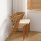 Bella - Chaise de salle à manger design œuf avec assise tressée