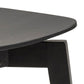 Rickie - Chaise de salle à manger en bois avec placage de chêne noir