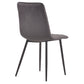 Line - Chaise de salle à manger Velours gris