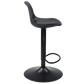 Sandie - Tabouret de bar réglable en hauteur - Plastique noir