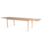 Megan - Table à manger en placage de chêne 200/300 x 90 cm (inclut 2 rallonges)