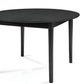 Liam - Table de salle à manger noire avec rallonge 120/160/200 cm - Comprend 2 rallonges