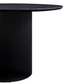 Carisma - Table de salle à manger ronde noire Ø120 cm