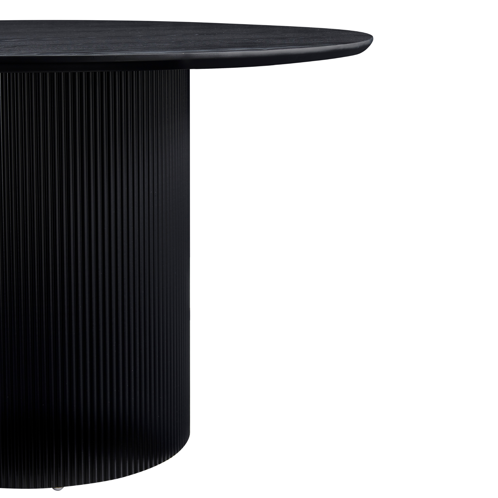 Carisma - Table de salle à manger ronde noire Ø120 cm