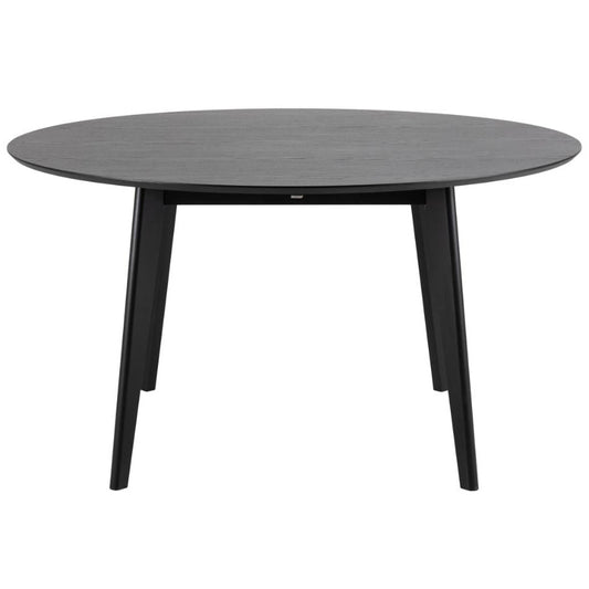 Rickie - Table de salle à manger ronde noire Ø140 cm