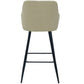 Carlo - Tabouret beige avec accoudoirs 65 cm