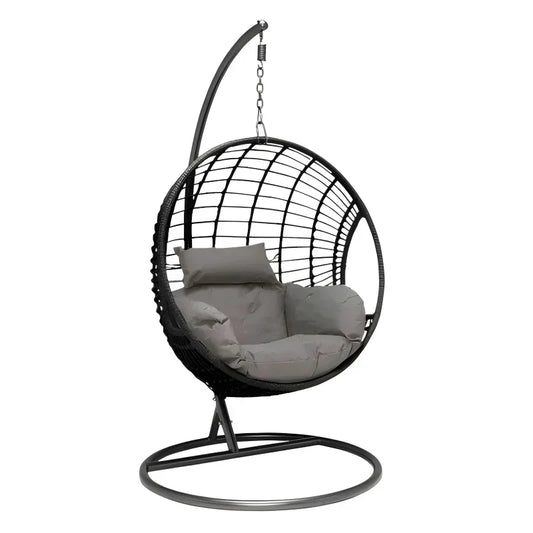 Fauteuil suspendu résine noire