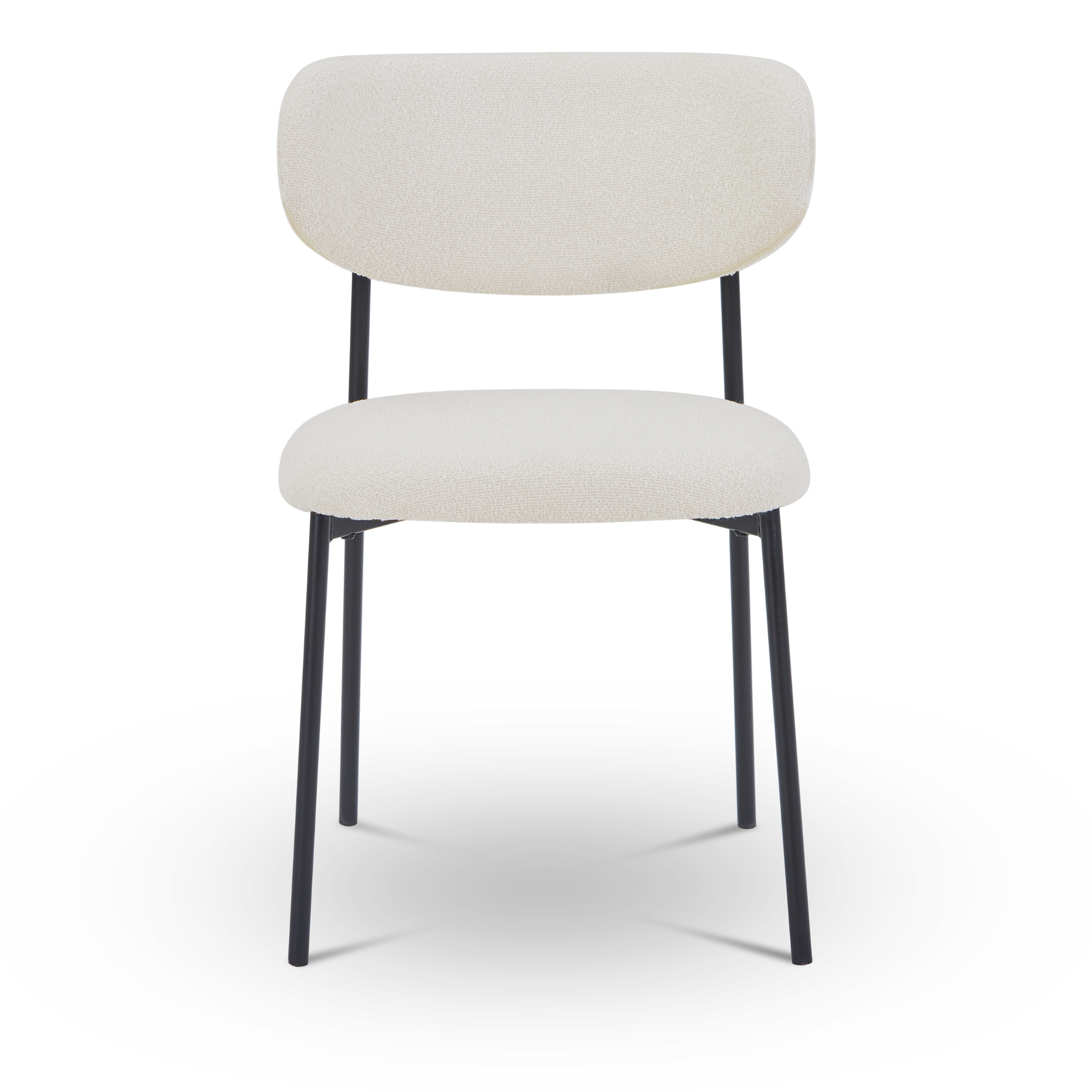 Chaise de salle à manger Lucinda - Bouclé blanc