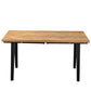 Madelina - Table 150/240 x 90 cm en placage de chêne laqué (prête pour rallonges)