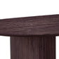 Amelia - Table de salle à manger en chêne fumé 200 x 100 cm
