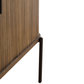 Florence - Armoire à chaussures en chêne fumé 160 x 45 x 75 cm