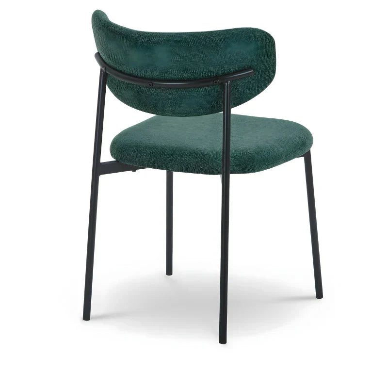 Chaise de salle à manger Lucinda - Tissu vert