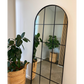 Mia - Miroir de style New York avec cadre noir 70 x 180 cm