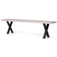 Aura - Banc de table en chêne blanc huilé